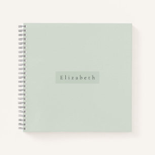 Cuaderno de nombre moderno
