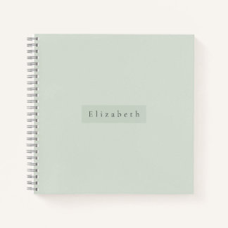 Cuaderno de nombre moderno
