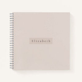 Cuaderno de nombre moderno