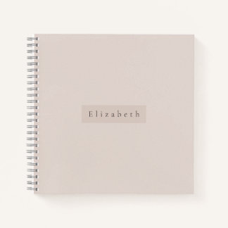 Cuaderno de nombre moderno