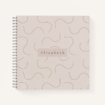 Cuaderno de nombre moderno