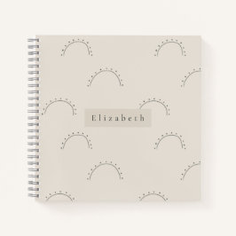 Cuaderno de nombre moderno
