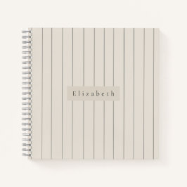Cuaderno de nombre moderno