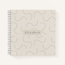 Cuaderno de nombre moderno