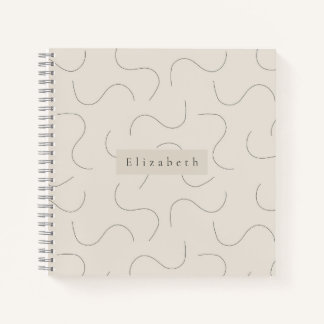 Cuaderno de nombre moderno