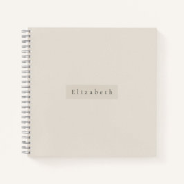 Cuaderno de nombre moderno