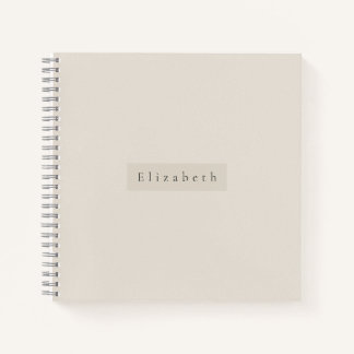 Cuaderno de nombre moderno