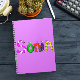 Cuaderno de nombres de Personalizados de becarios 