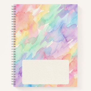 Cuaderno de nombres de pintura pastel
