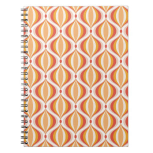 cuaderno de nostalgia de los 70 patrón óptico groo