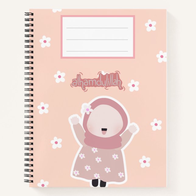 Cuaderno de notas "Alhamdulillah" (Anverso)