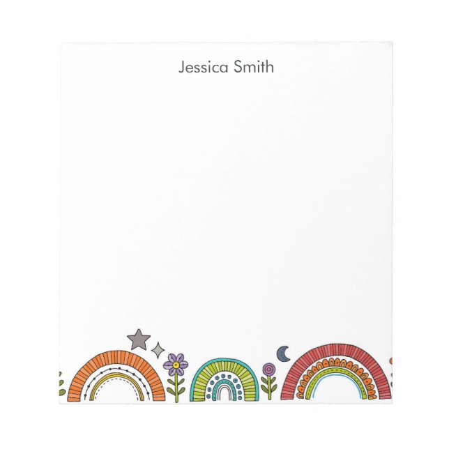 Cuaderno de notas Arcoíris Colorido (Frente)