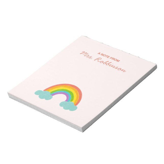 Cuaderno de notas arcoíris para agradecer a los ma (Lado Izquierdo)