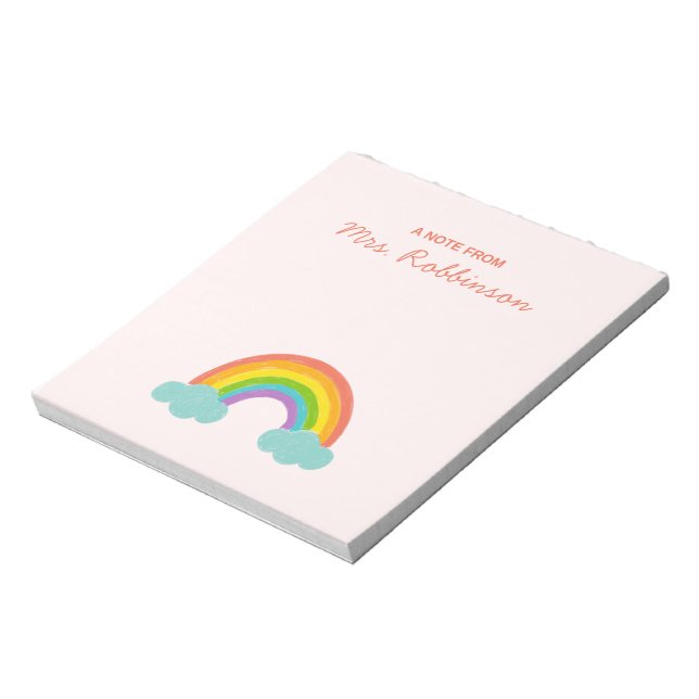 Cuaderno de notas arcoíris para agradecer a los ma (Lado Izquierdo)