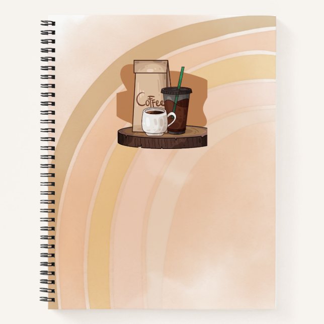 Cuaderno de notas audaz boho neutral (Anverso)