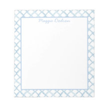 Cuaderno de notas azul acuarela