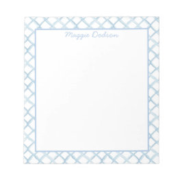 Cuaderno de notas azul acuarela