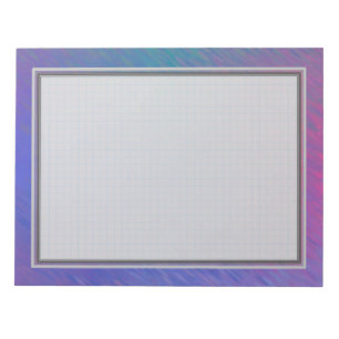 Cuaderno de notas azul alineado rejilla de la