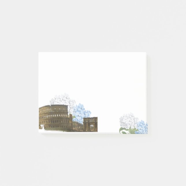 Cuaderno de notas azul antiguo del Hydrangea de (Anverso)