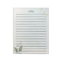 Cuaderno de notas botánico personalizado