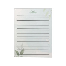 Cuaderno de notas botánico personalizado