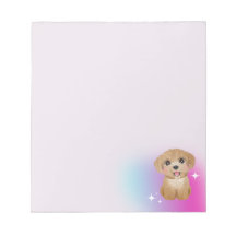 Cuaderno de notas Cachorro Adorable con fondo de c