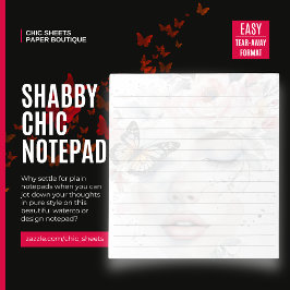 Cuaderno de notas con diseño de arte acuarela Shab