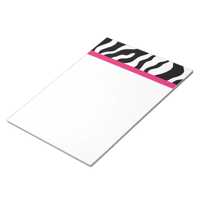 Cuaderno de notas con estampado de cebra (Lado Derecho)