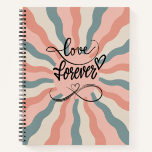 Cuaderno de notas con estética retro adorable
