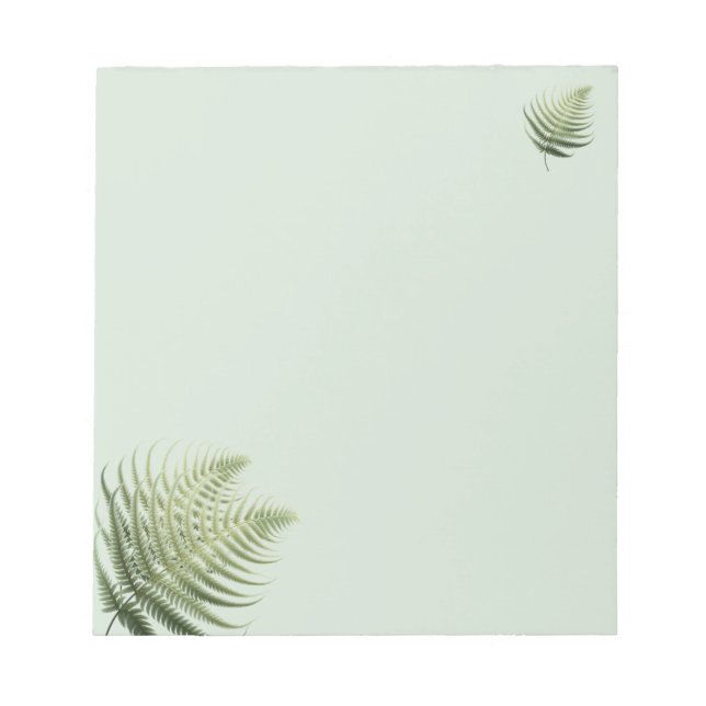 Cuaderno de notas con follaje de helecho (Frente)