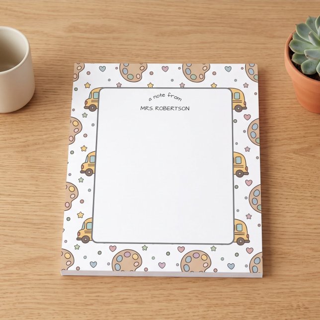 Cuaderno de notas con patrón pastel de la maestra (Subido por el creador)