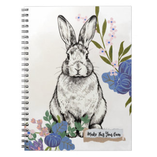 Cuaderno de notas conejo vintage