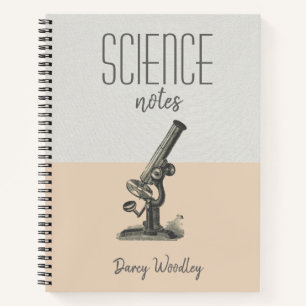 Cuaderno de notas de clase de ciencia personalizad