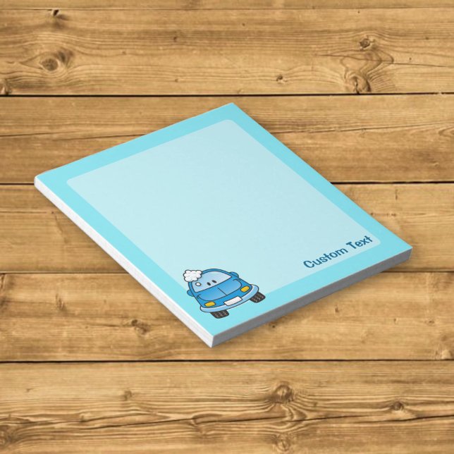 Cuaderno de notas de coche azul con burbujas (Subido por el creador)