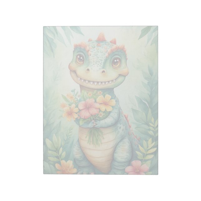 Cuaderno de notas de Dino adorable (Lado Izquierdo)