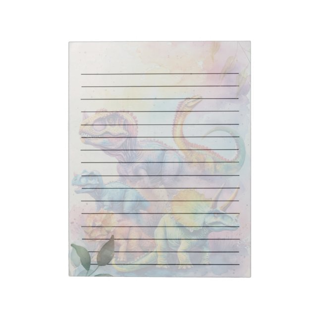 Cuaderno de notas de Dino adorable (Lado Izquierdo)