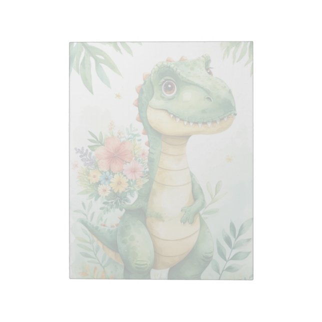Cuaderno de notas de Dino adorable (Lado Izquierdo)