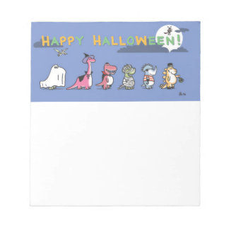 Cuaderno de notas de dinosaurio de Halloween lindo