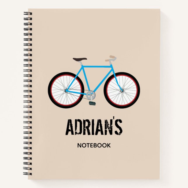 Cuaderno de notas de diseño de bicicletas Cuaderno (Anverso)