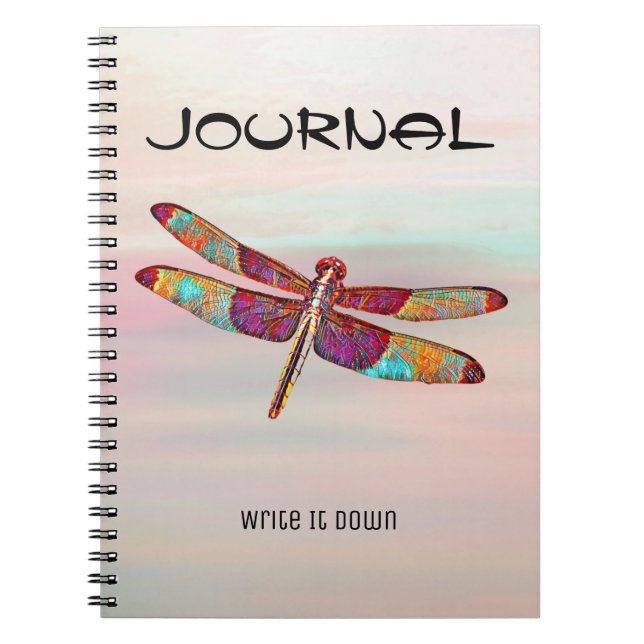 Cuaderno de notas de Dragonfly Artsy (Frente)