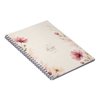 Cuaderno de notas de flores Pensamientos Hermosos