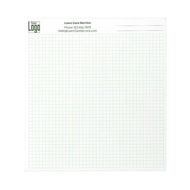 Cuaderno de notas de gráfico de cuadrícula de nota (Frente)