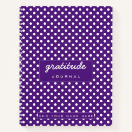 Cuaderno de notas de gratitud púrpura