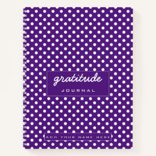 Cuaderno de notas de gratitud púrpura