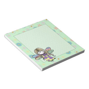 Cuaderno de notas de hada de flor linda