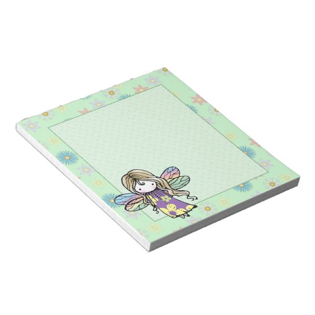 Cuaderno de notas de hada de flor linda (Lado Derecho)