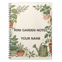 Cuaderno de Notas de Jardín Mini Personalizado