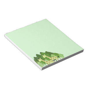 Cuaderno de notas de jirafas en el bosque
