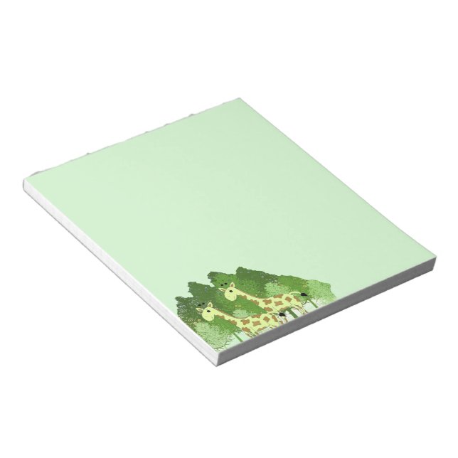 Cuaderno de notas de jirafas en el bosque (Lado Derecho)
