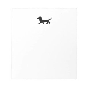 Cuaderno de notas de la silueta del Dachshund